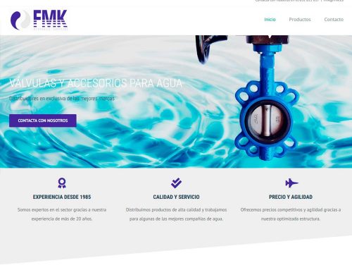 Diseño web de FMK