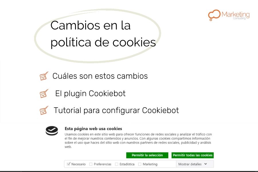 politica de cookies tutorial configurar plugin cookiebot